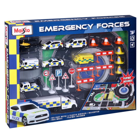 Fresh Metal Emergency Force Playset with Playmat