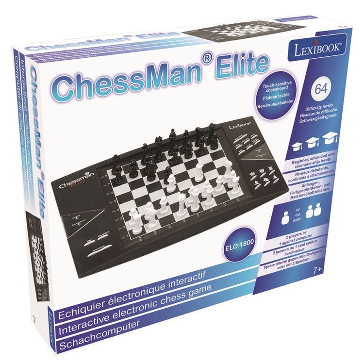 Chessman Elite Electronic Chess Game with Touch Sensitive Keyboard