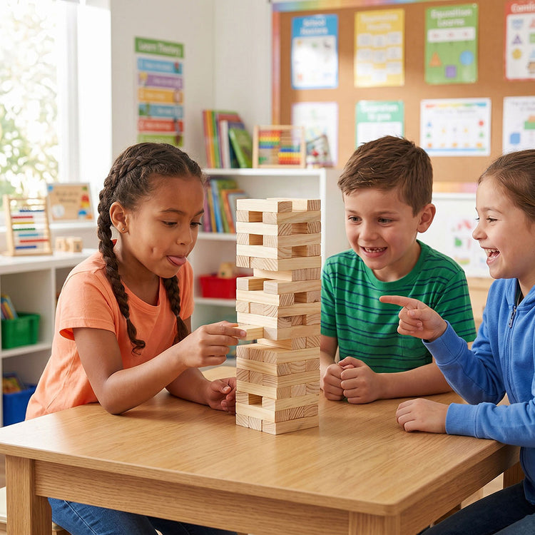 Large Tumbling Tower Stacking Game
