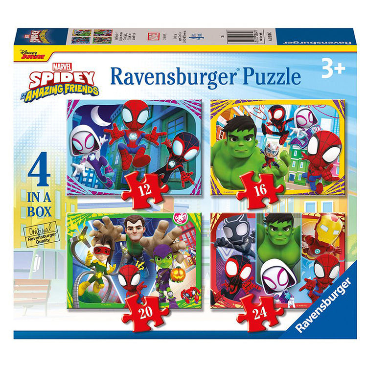Spidey and His Amazing Friends 4-in-1 Jigsaw Puzzle