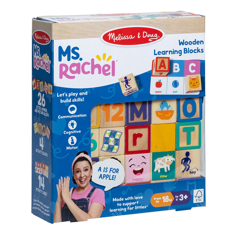 Ms. Rachel Wooden Learning Blocks Set