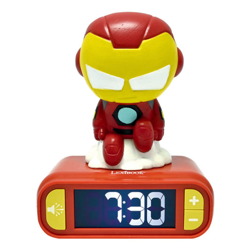 Iron Man Kids Alarm Clock with Night Light