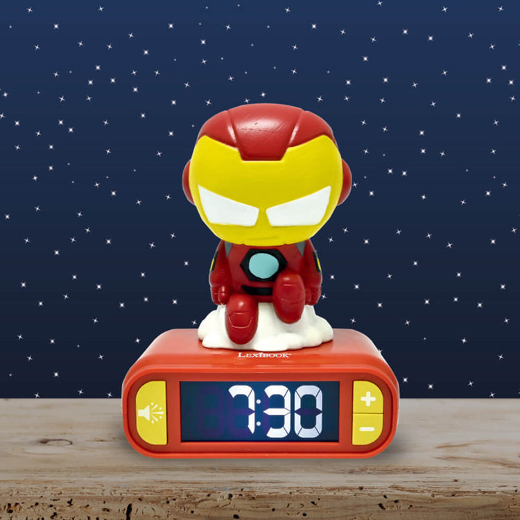 Iron Man Kids Alarm Clock with Night Light