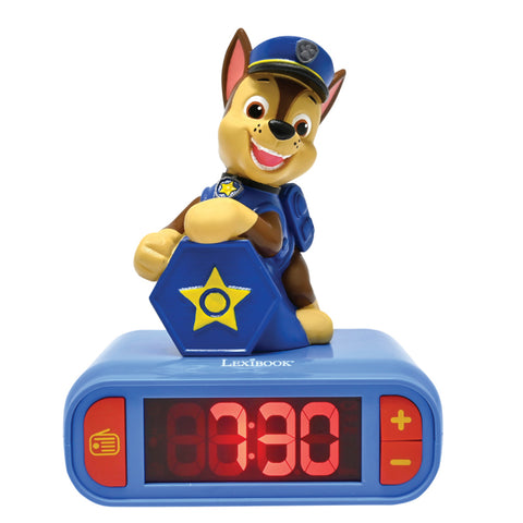 PAW Patrol Chase Kids Clock with Night Light