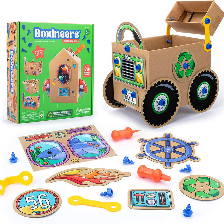 Boxineers Cardboard Vehicles Craft Kit