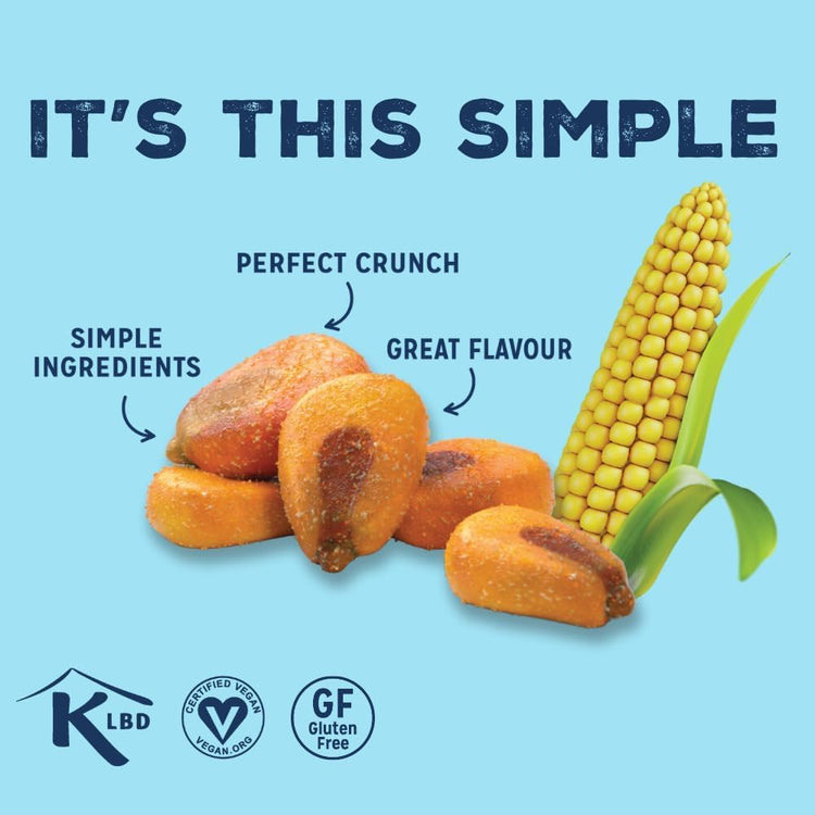 LOVE CORN Crunchy Corn Snack Pack Sea Salt (30 x 20g) 600g