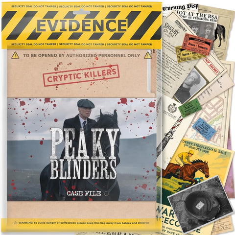 Cryptic Killers Unsolved murder mystery game - Peaky Blinders