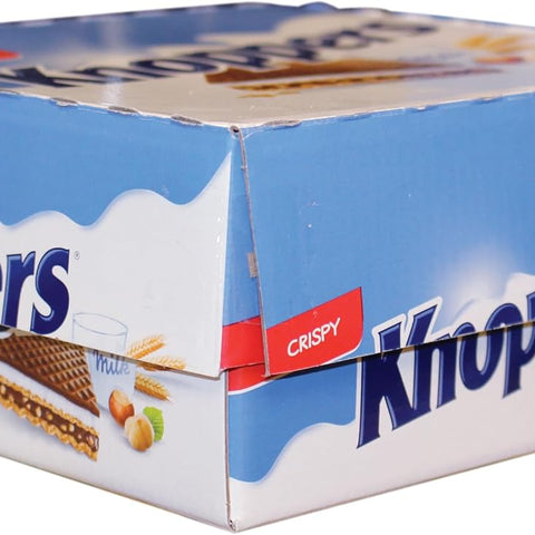 Knoppers Chocolate Hazelnut Wafers, 25 g (Pack of 24)