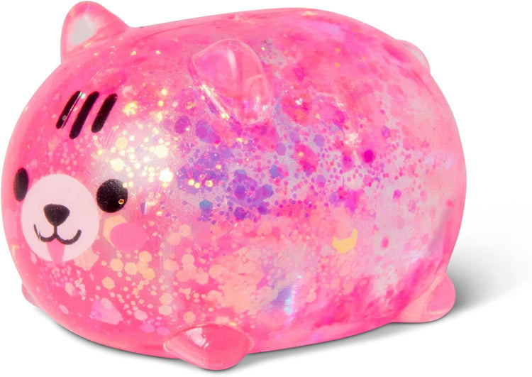 SCRUNCHEMS SUGAR SQUISHY KITTIES Stress Squish Toy SUPER SPARKLY - 3 Pack