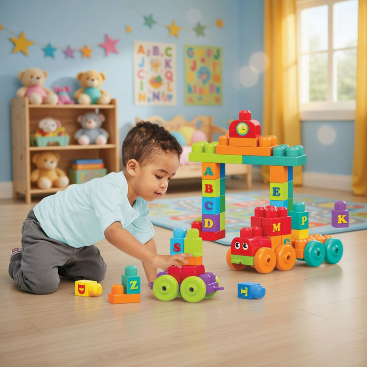 Mega Bloks ABC Learning Train Set