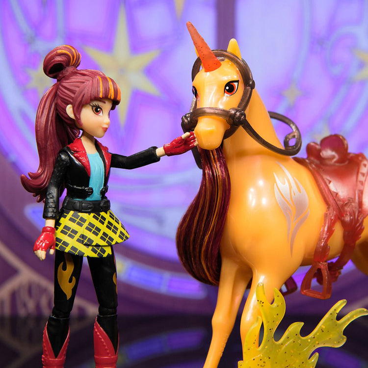 Unicorn Academy Valentina & Cinder Doll and Unicorn Set