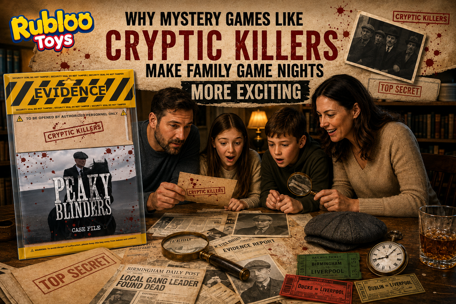 Why Mystery Games Like Cryptic Killers Make Family Game Nights More Exciting