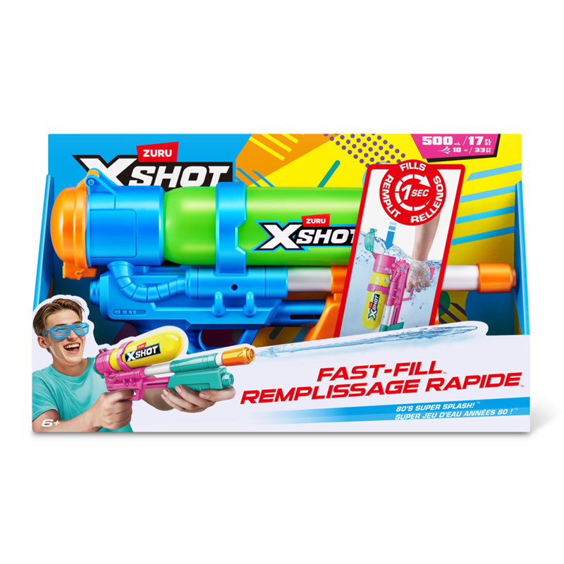 XSHOT Fast-Fill 80s Super Splash Water Blaster
