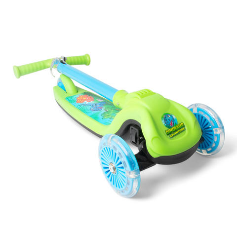 Dinosaur Trail Twist Folding Light Up Scooter