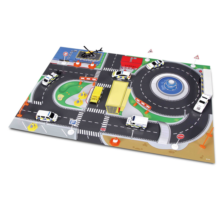 Fresh Metal Emergency Force Playset with Playmat