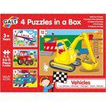 Galt Toys 4 Puzzles in a Box - Vehicles