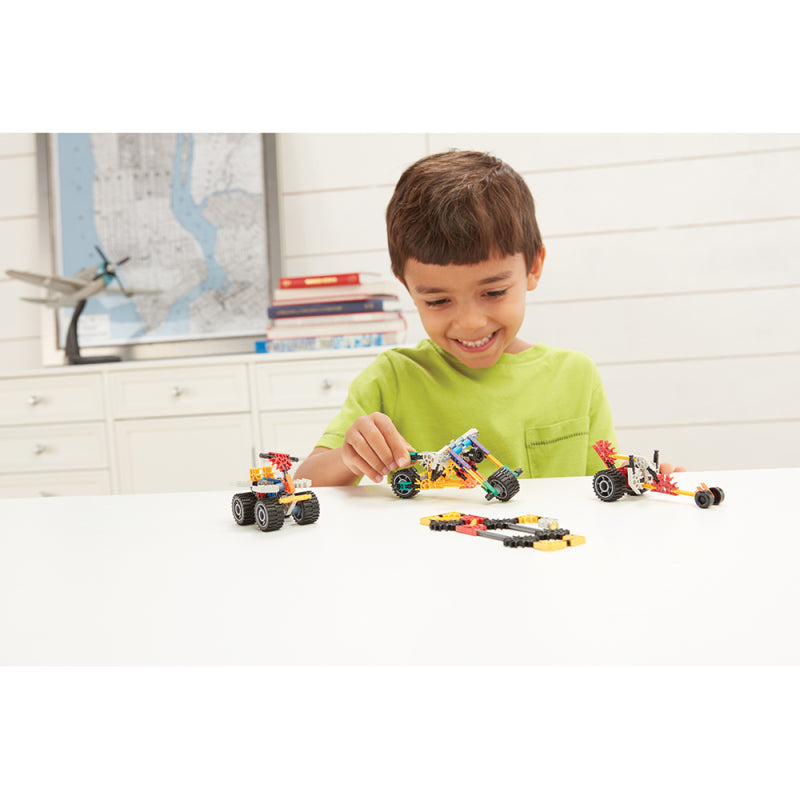 K'Nex Fun Fast Vehicles Building Set 10 Model 96 Piece STEM Learning Kit