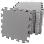 Grey Interlocking Foam Play Mat - 29x29cm Thick Soft EVA Soft Floor Tiles 18 Pieces