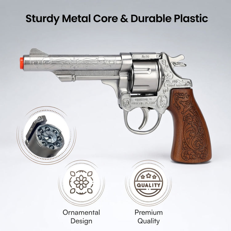 Gonher Cowboy Cap Gun - 8 Shot Toy Revolver