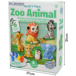 Mould And Paint Zoo Animals Paint Colours included