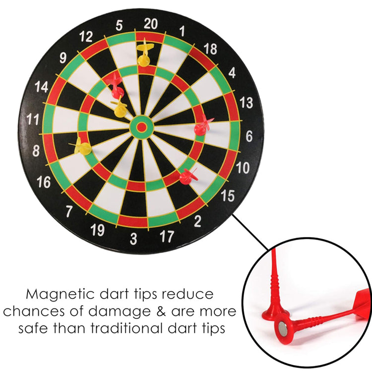 M.Y Doink It 16in Magnetic Dartboard With 6 Darts