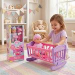 Lullaby Baby 12" Doll with Crib Set