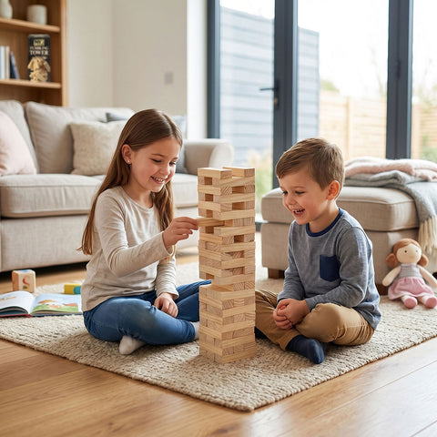 Large Tumbling Tower Stacking Game