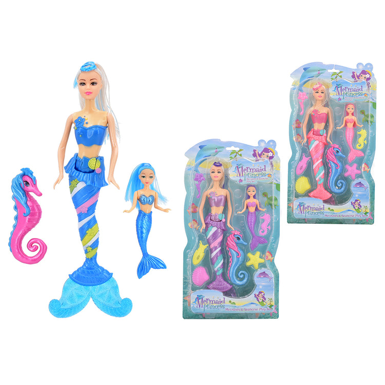 Mermaids & Seahorse Playset for Kids