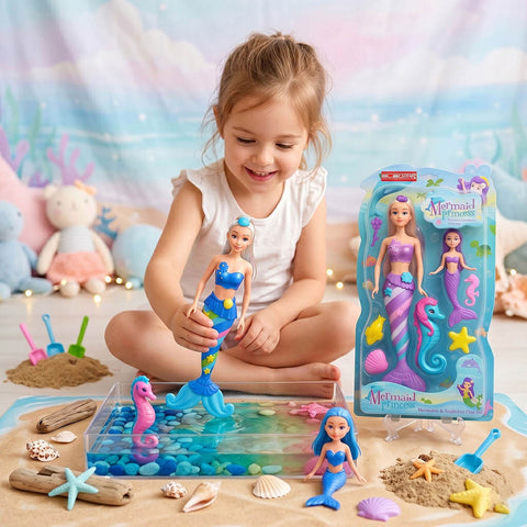 Mermaids & Seahorse Playset for Kids
