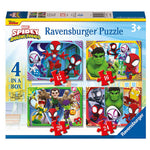 Spidey and His Amazing Friends 4-in-1 Jigsaw Puzzle