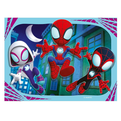 Spidey and His Amazing Friends 4-in-1 Jigsaw Puzzle