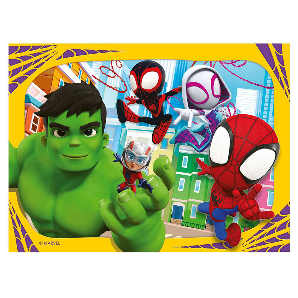Spidey and His Amazing Friends 4-in-1 Jigsaw Puzzle