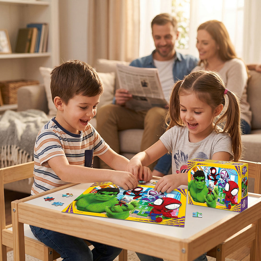 Spidey and His Amazing Friends 4-in-1 Jigsaw Puzzle
