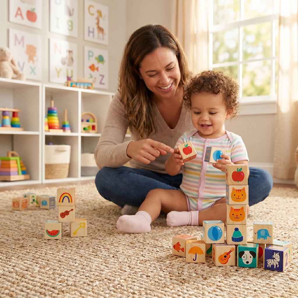 Ms. Rachel Wooden Learning Blocks Set