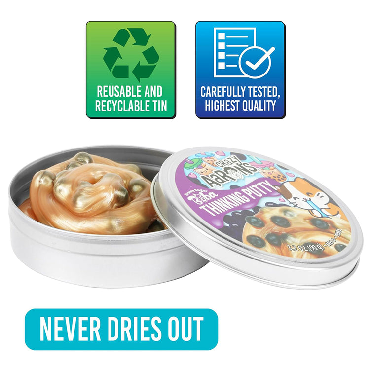 Crazy Aaron's Brown Sugar Boba Thinking Putty