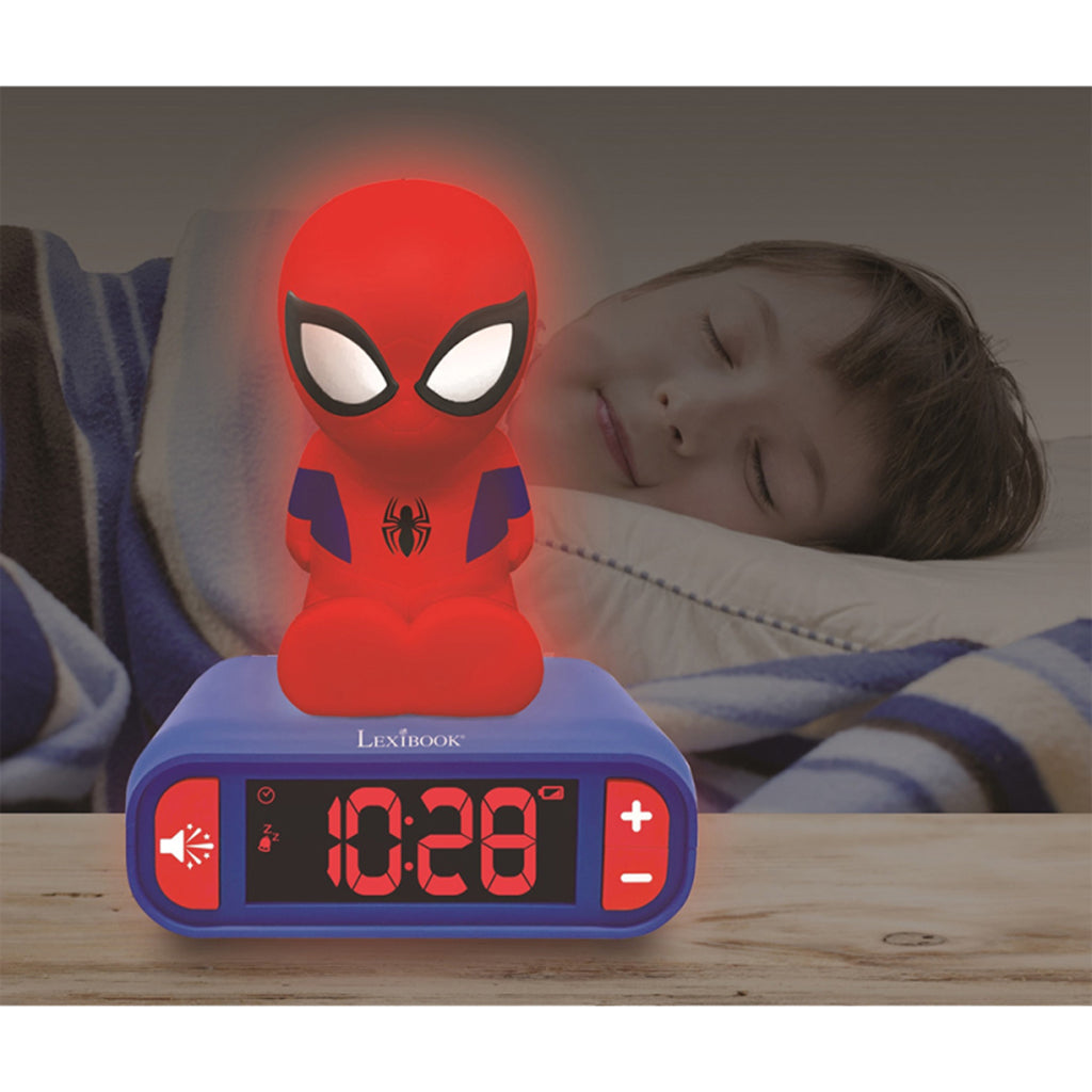 Spider-Man Kids Alarm Clock with Night Light