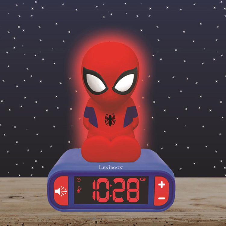 Spider-Man Kids Alarm Clock with Night Light