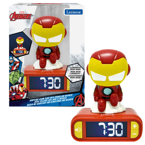 Iron Man Kids Alarm Clock with Night Light