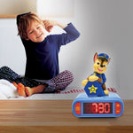 PAW Patrol Chase Kids Clock with Night Light