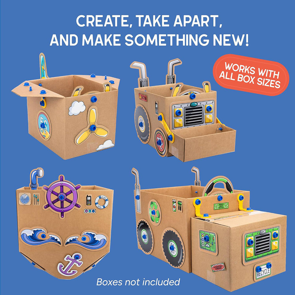 Boxineers Cardboard Vehicles Craft Kit