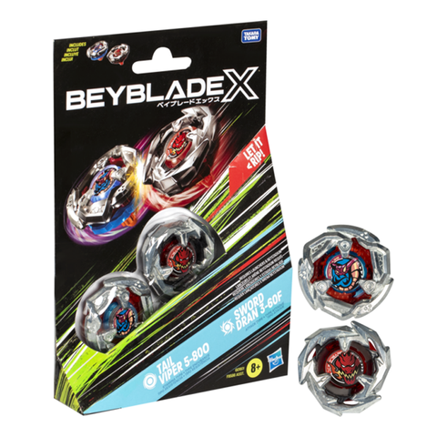 Beyblade X Dual Pack Tail Viper & Sword Dran