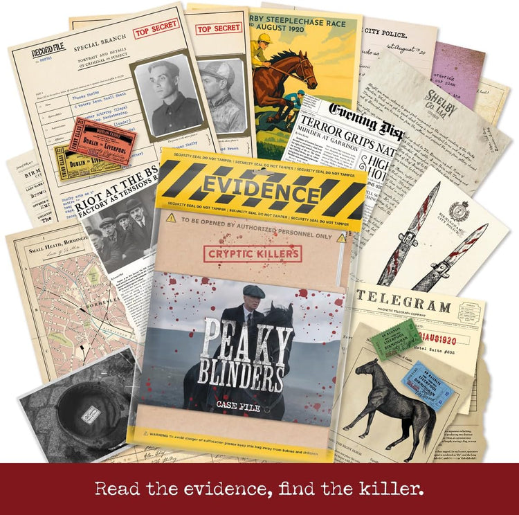 Cryptic Killers Unsolved murder mystery game - Peaky Blinders