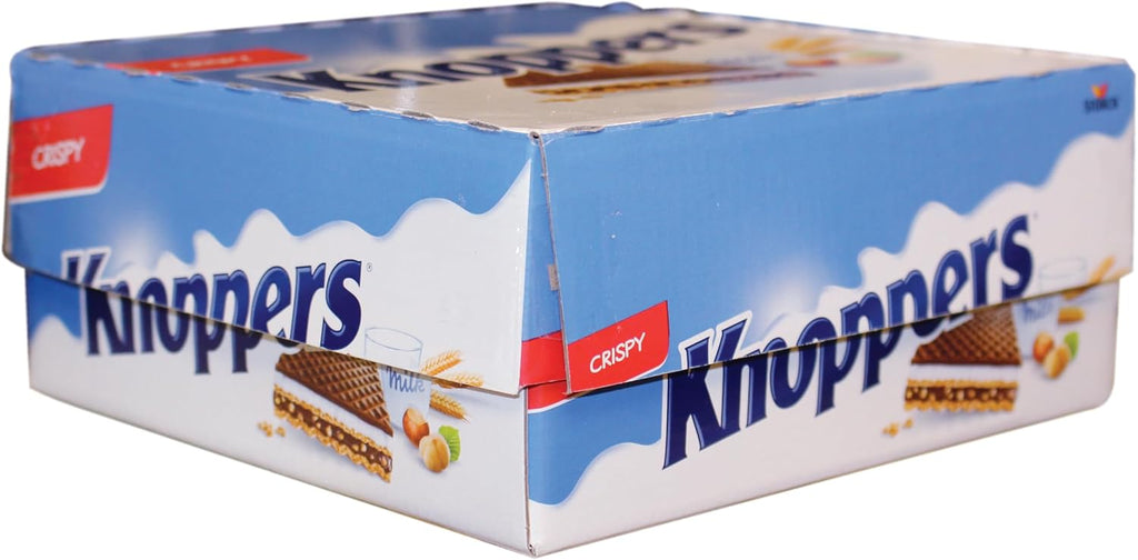 Knoppers Chocolate Hazelnut Wafers, 25 g (Pack of 24)