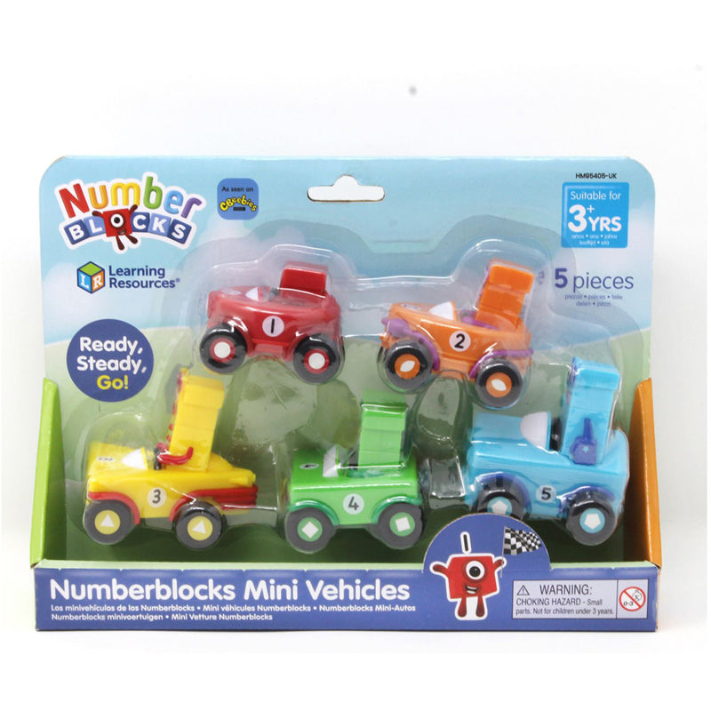 Numberblocks Mini Vehicles 1 to 5 Set
