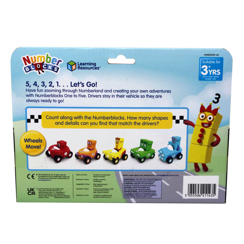Numberblocks Mini Vehicles 1 to 5 Set