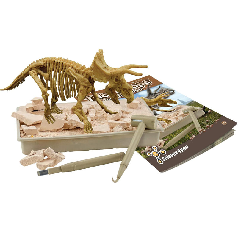 Triceratops Fossil Excavation Kit for Kids