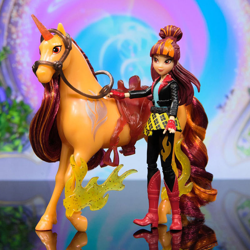 Unicorn Academy Valentina & Cinder Doll and Unicorn Set