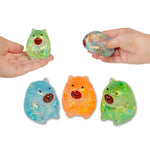 SCRUNCHEMS Mini Sugar Capybara Squishy Toy, Slow Rising Stress Relief Fidget, Glitter Textured Sensory Toy, Ages 3+