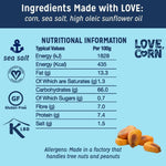 LOVE CORN Crunchy Corn Snack Pack Sea Salt (30 x 20g) 600g